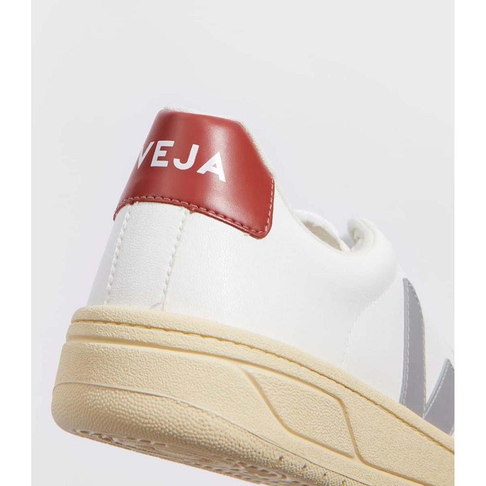 Veja URCA CWL Topanky Damske White/Red/Grey | SK 569HAP